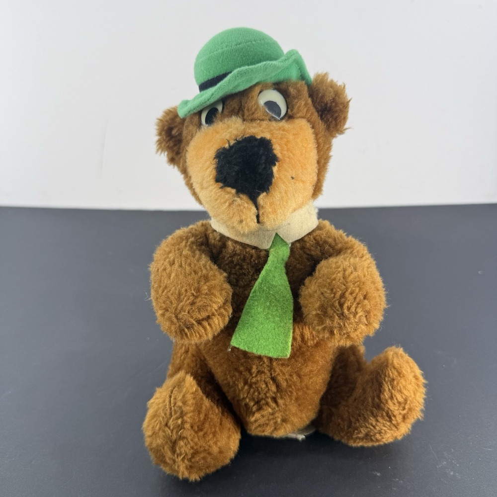 Yogi Bear Plush Vintage 1980 Hanna Barbera Mighty Star 9" Stuffed Animal